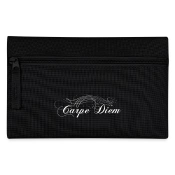 Carpe Diem embellished white - Pencil Case - black - Front