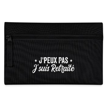 Humour I can't I'm retired - Pencil Case - black - Front