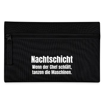Nachtschickt lässt Maschinen tanzen - Federtasche - Schwarz - Vorne
