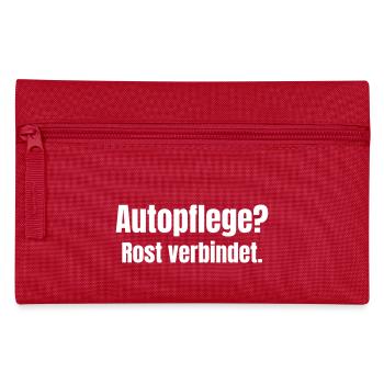 Car care? Rust connects. - Pencil Case - red - Front
