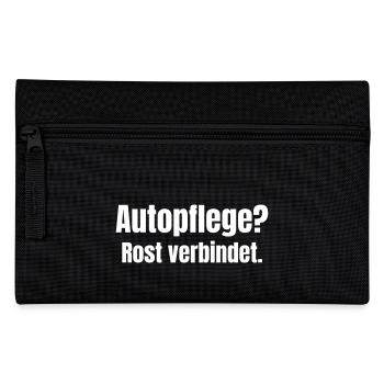 Car care? Rust connects. - Pencil Case - black - Front