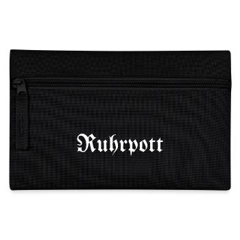 Ruhrpott - Pott - Bergbau - Kumpel - Ruhr - Shirt - Federtasche - Schwarz - Vorne