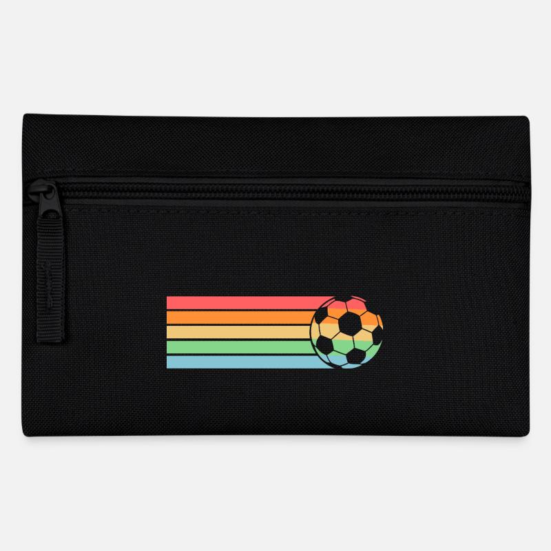 Fußballspieler Fußball - Federtasche - Schwarz