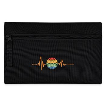 Golfer heartbeat Golf - Pencil Case - black - Front