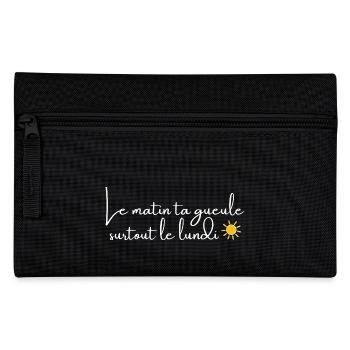 Le matin, ta gueule! - Trousse - noir - Devant