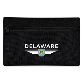 Delaware Fan T-Shirt – Küste & Charme - Federtasche - Schwarz - Vorne