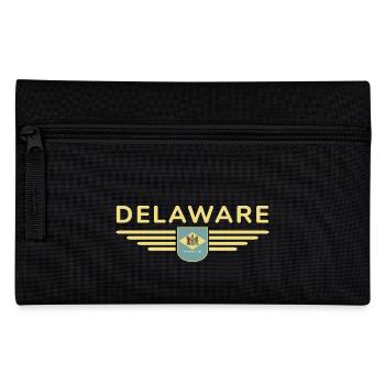 Delaware Fan T-Shirt – Küste & Charme - Federtasche - Schwarz - Vorne