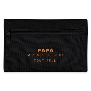 Bébé - Naissance - Grossesse - Papa - Maman - Baby - Trousse - noir - Devant