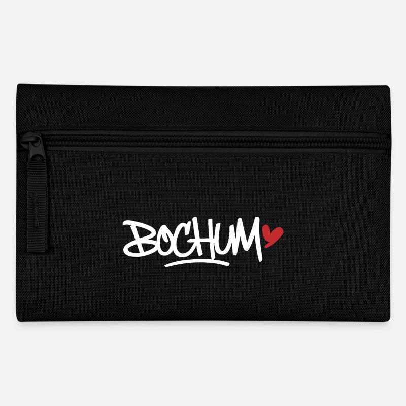 Bochum Graffiti Tag - Federtasche - Schwarz