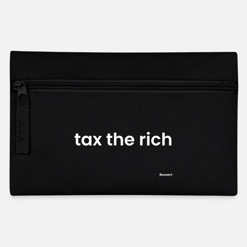 Besteuerung der Reichen - Federtasche - Schwarz