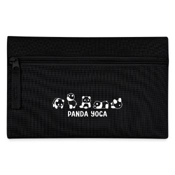 Panda Geschenk Panda Bär Tier Spruch Geschenkidee - Federtasche - Schwarz - Vorne