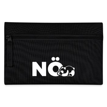 Panda Coffe Pandabär Spruch Geschenk Geschenkidee - Federtasche - Schwarz - Vorne