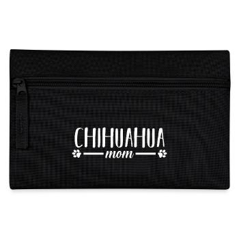 Mama Mutter Hund Chihuahua - Federtasche - Schwarz - Vorne