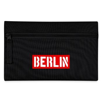 Berlin - Hauptstadt - Deutschland - Berliner Bär - Federtasche - Schwarz - Vorne