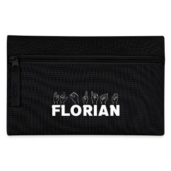 Sign language Florian - Pencil Case - black - Front