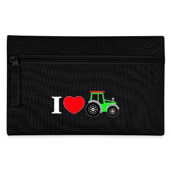 I love my tractor - Pencil Case - black - Front