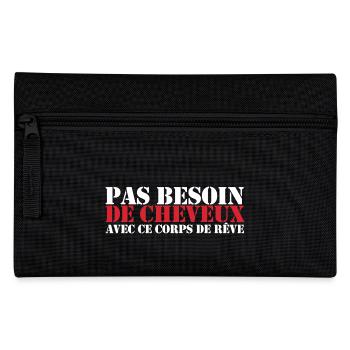 No need for hair with this dream body - Pencil Case - black - Front