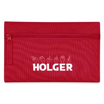 Langue des signes Holger - Trousse - rouge - Devant