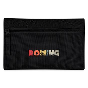 Rowing - Rudern - Ruderer - Ruderin - Aviron - Federtasche - Schwarz - Vorne