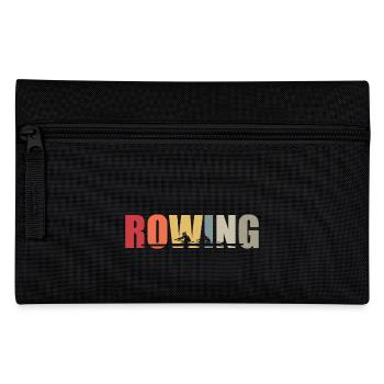 Rowing - Rudern - Ruderer - Ruderin - Aviron - Federtasche - Schwarz - Vorne