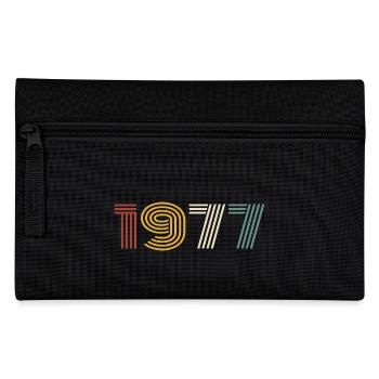 1977 Retro Style 1977 Birthday 1977 Vintage - Pencil Case - black - Front