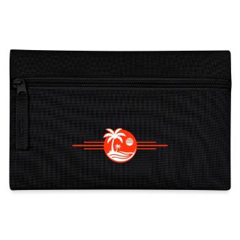 Beach Palm Trees Sea - Pencil Case - black - Front