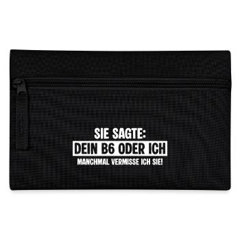 B6 Exfreundin - Federtasche - Schwarz - Vorne