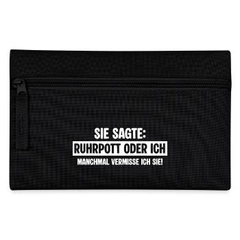 Ruhrpott Exfreundin - Federtasche - Schwarz - Vorne