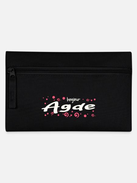 Agde - Federtasche - Schwarz
