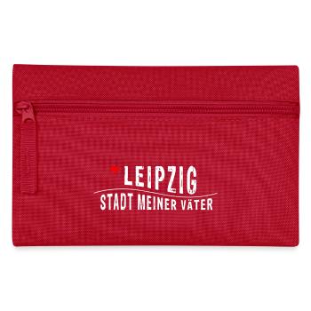 Leipzig STADT MEINER VATER > Vektorgrafik - Federtasche - Rot - Vorne