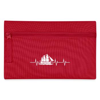 Heartbeat of the Sea – Tall Ship Edition - Federtasche - Rot - Vorne