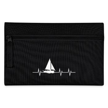 Heartbeat of a Sailor - Federtasche - Schwarz - Vorne