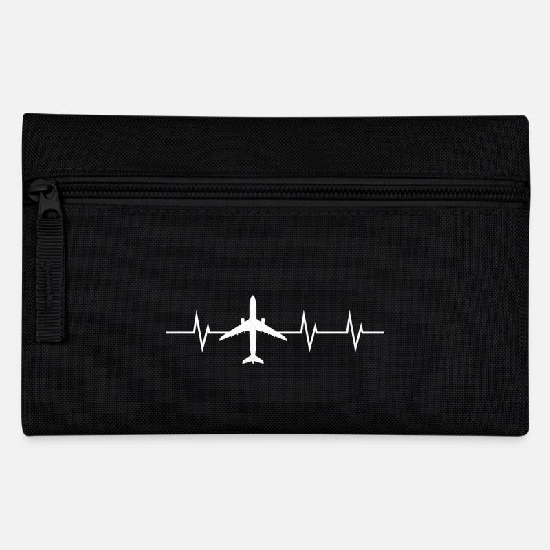 Herzschlag im Flugmodus - Federtasche - Schwarz