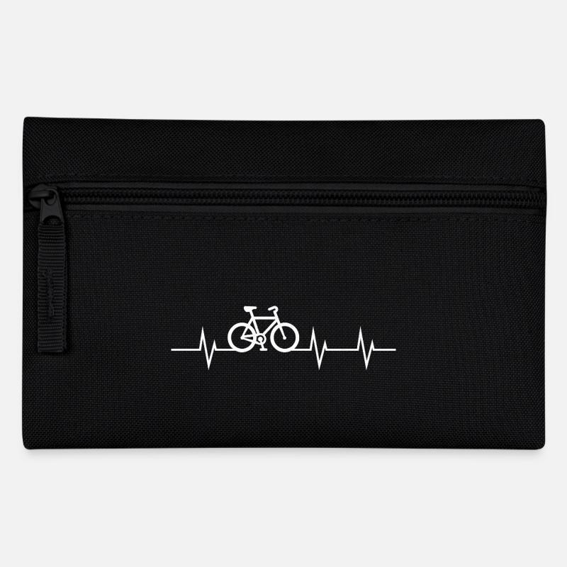 Heartbeat of a Cyclist - Federtasche - Schwarz