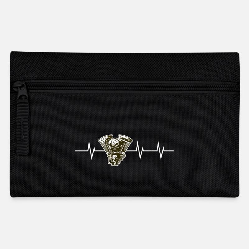 Heartbeat of the Engine – Born to Roar - Pencil Case - black