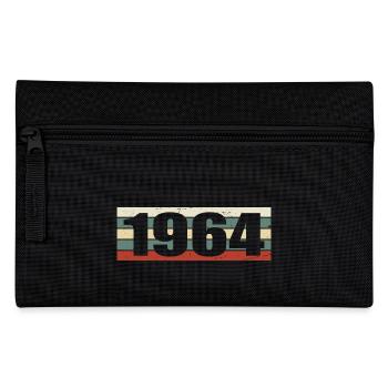1964 Jahrgang 1964 Geschenk 1964 Geburtstag 1964 - Federtasche - Schwarz - Vorne