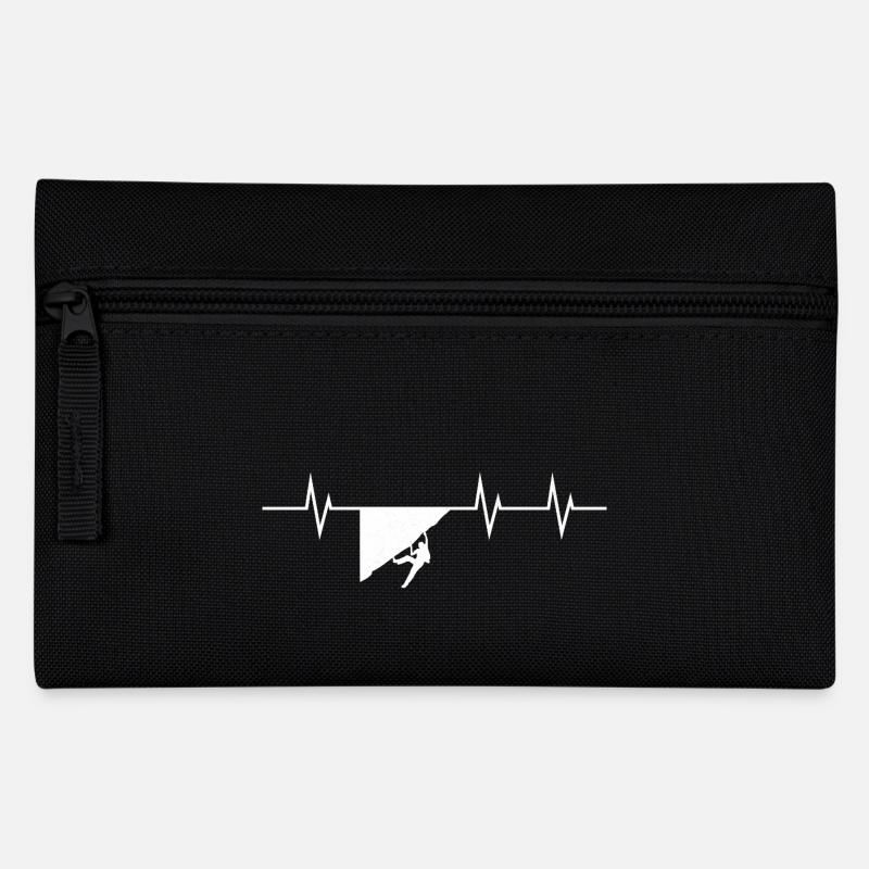 Heartbeat Climbing – My heart beats for burdock - Pencil Case - black