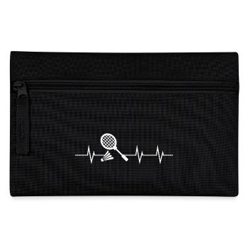 Heartbeat of Badminton - Federtasche - Schwarz - Vorne