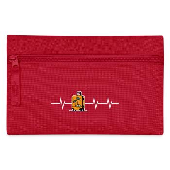Heartbeat of Travelling - Pencil Case - red - Front