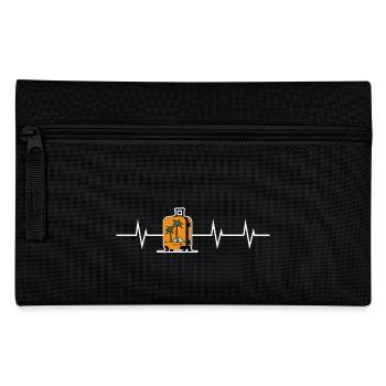 Heartbeat of Travelling - Pencil Case - black - Front