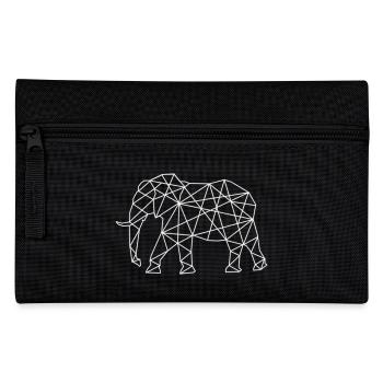 Geometrischer Elefant - Federtasche - Schwarz - Vorne