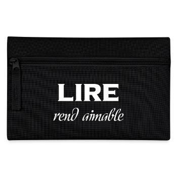 lire rend aimable2 - Trousse - noir - Devant