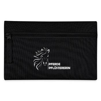 Pferd - Federtasche - Schwarz - Vorne