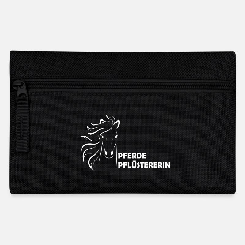 Pferd - Federtasche - Schwarz