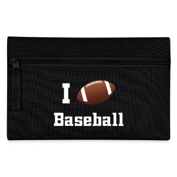 I Love Baseball - Federtasche - Schwarz - Vorne