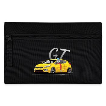 Ceed gt Coupe yellow with driver - Pencil Case - black - Front