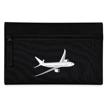 Flugzeug - Federtasche - Schwarz - Vorne