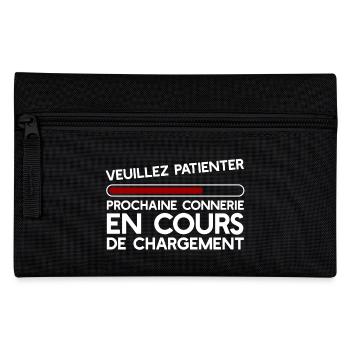 Connerie chargement cadeau humour - Trousse - noir - Devant