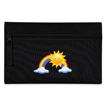 Sonnen Regenbogen als Geschenk - Federtasche - Schwarz - Vorne
