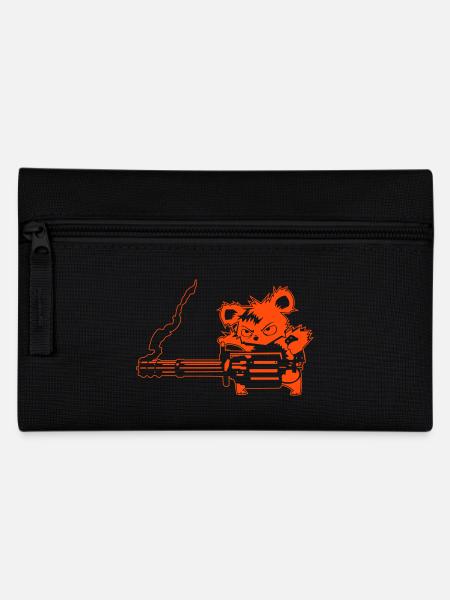 evil cuddly toys: the chaingun-teddy - Pencil Case - black